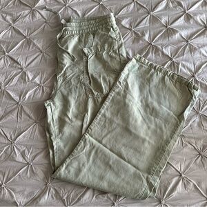 Green Zara Wide Leg Pants
